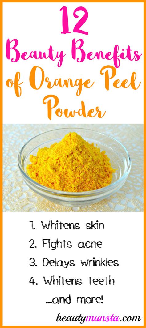 Top 12 Beauty Benefits of Orange Peel Powder - beautymunsta