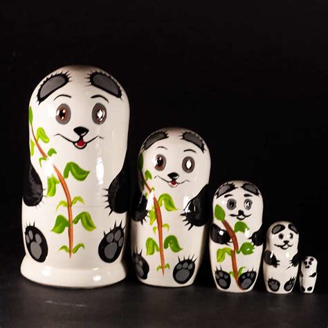 Russian Matryoshka Doll Panda - Russian Matryoshka Dolls - Nested Dolls