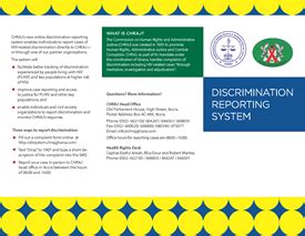 Discrimination Reporting System brochure