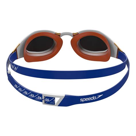 Speedo Fastskin Hyper Elite Mirror Swimming Goggles Blue, Swiminn