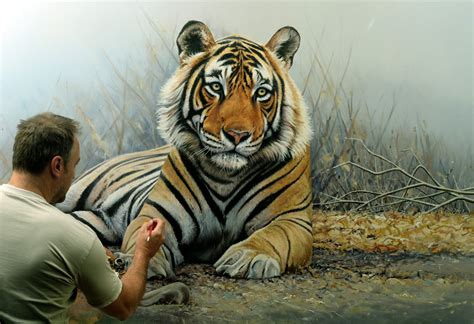 Realistic Tiger Painting at PaintingValley.com | Explore collection of ...