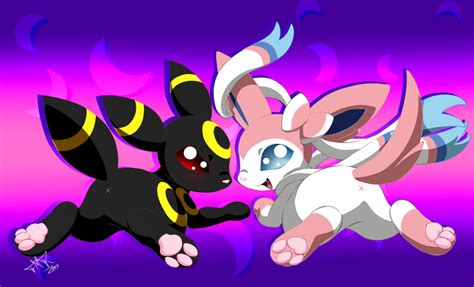 Sylveon and Umbreon by Yoko-Uzumaki on DeviantArt