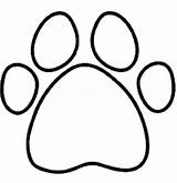 Dog Paw Print Printable sketch template