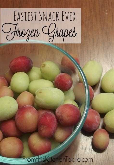 Frozen Grapes The Easiest Snack Ever - From This Kitchen Table