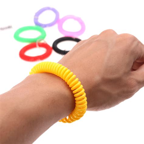 6pcs 6color Spring Fidget Bracelet Kids Fidget Fiddle Sensory Toy Autism ADHD Increase focus-in ...