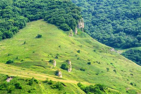 Mountain Landscape in North Ossetia Stock Image - Image of hills ...