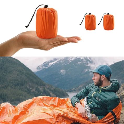 Ultralight Emergency Sleeping Bag Adult Outdoor Waterproof Survival ...