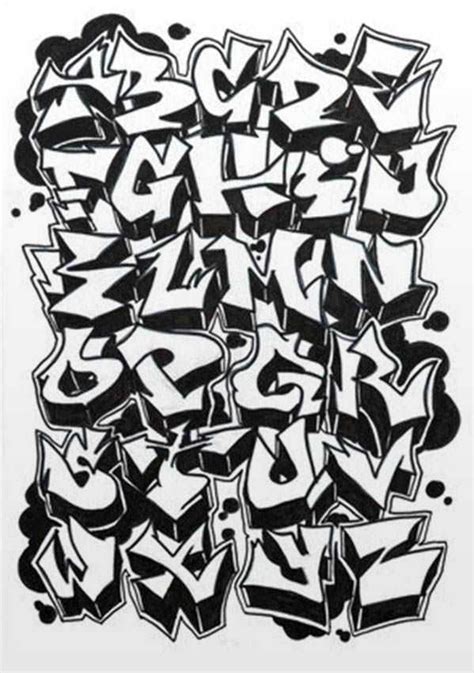 12 Capital Graffiti Alphabet Fonts Images - Cool Graffiti Alphabet Bubble Letters, Graffiti ...