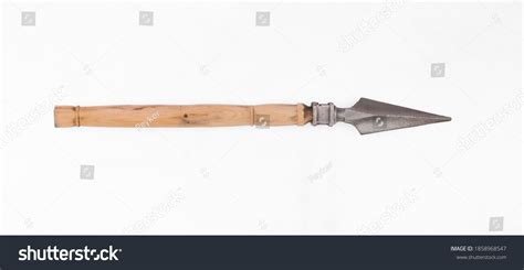 Medieval Spear Isolated On White Background Stock Photo 1858968547 ...