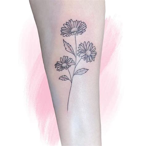 Beautiful Aster Flower Tattoo Ideas and Their Meaning