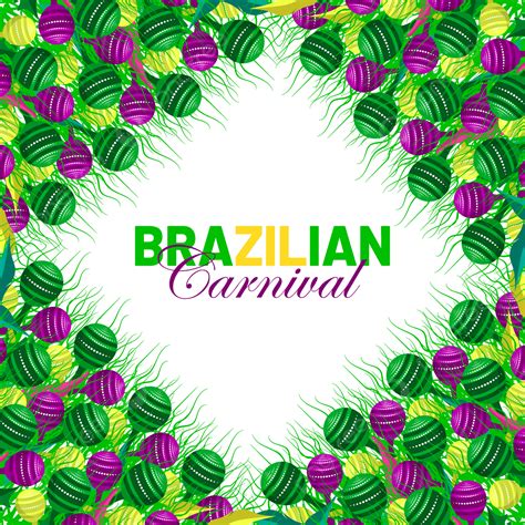 Brazilian Carnival Vector Art PNG, Brazilian Carnival Border Transparent Background And ...