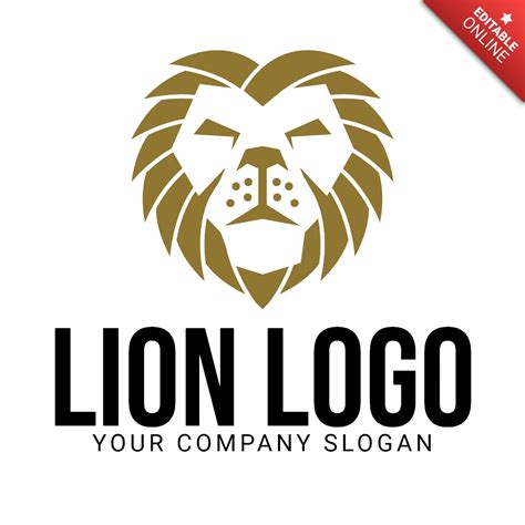 Lion Head Logo Design Template | Free Design Template