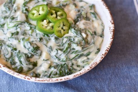 A Moveable Feast: Creamed Jalapeño Spinach | With Two Spoons