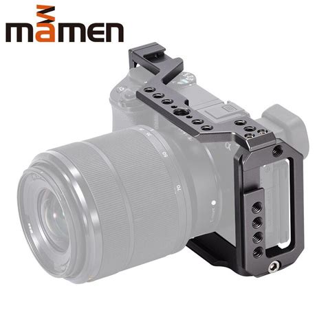 Mamen Sony A6100 A6400 A6500 Aluminum Alloy Camera Cage Hand Grip Photographic Stabilizer 1/4 3/ ...