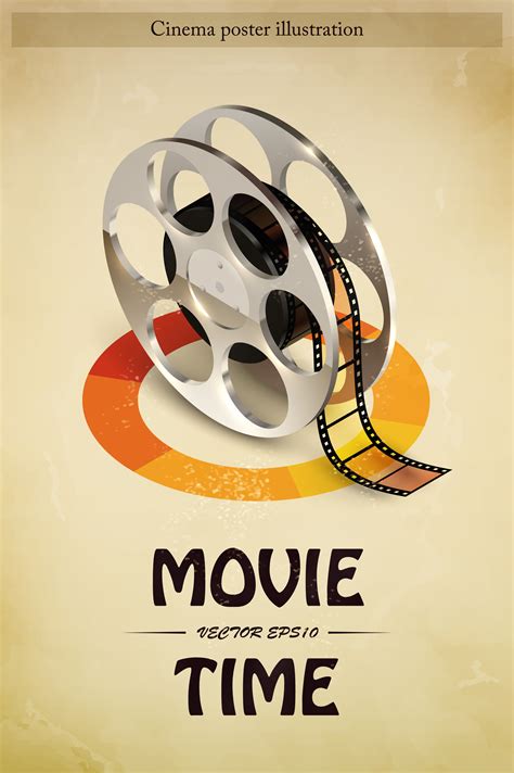 Cinema Poster Illustration 428209 Vector Art at Vecteezy