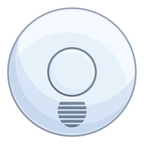 Household smoke detector icon cartoon vector. Alarm fire 14350274 ...