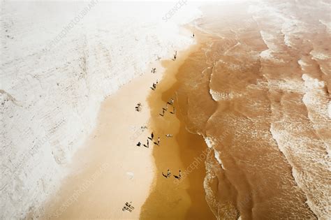 Aerial view of Scala dei Turchi, Agrigento, Sicily, Italy - Stock Image ...