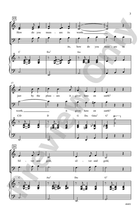 Silver and Gold: SAB Choral Octavo: Johnny Marks - Digital Sheet Music ...