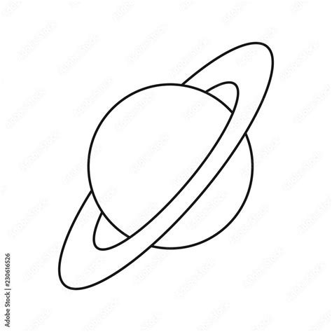 Saturn Clipart Black And White