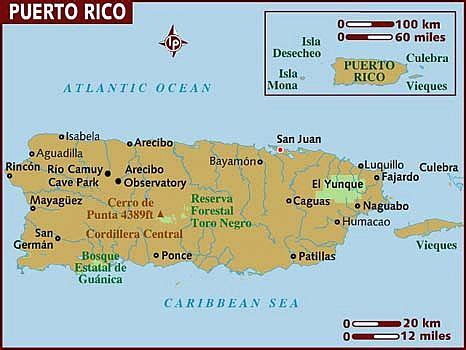 Weather Map Puerto Rico | Carolina Map