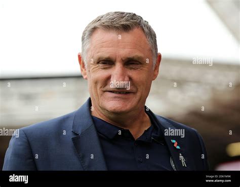 Blackburn Rovers manager Tony Mowbray inspects Ashton Gate Stadium ...