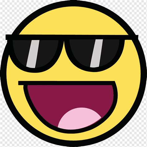 Emoji cool, cara sonriente youtube, cara impresionante, diverso, cara, videojuego png | PNGWing