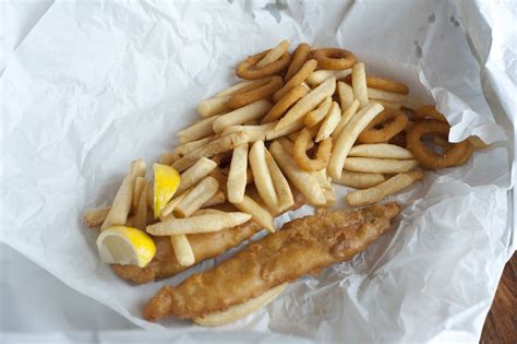 Fried fish and chips - Free Stock Image