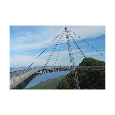 Poster Famous hanging bridge of Langkawi island, Malaysia .. - PIXERS.US