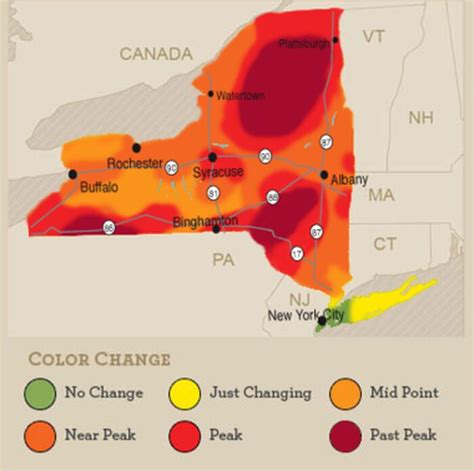 Fall Foliage 2014: Peak colors leave Adirondacks, spread east and south ...