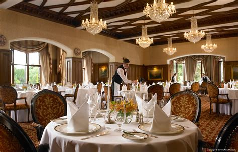 The George V dining room at Ashford Castle in County Mayo.