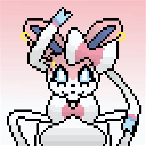 Sylveon Pixel Art by LucidNightmarezz on DeviantArt