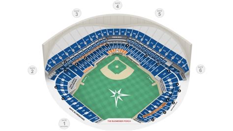 Tropicana Field Seating Map | Information | Ballpark | Tampa Bay Rays