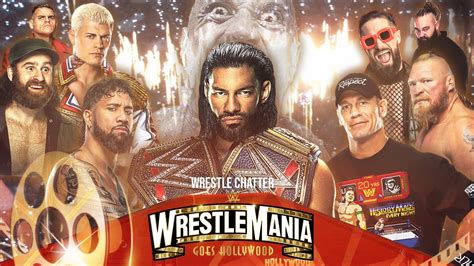 WWE Wrestlemania 39 Match Card Predictions - Roman Reigns Vs Cody ...