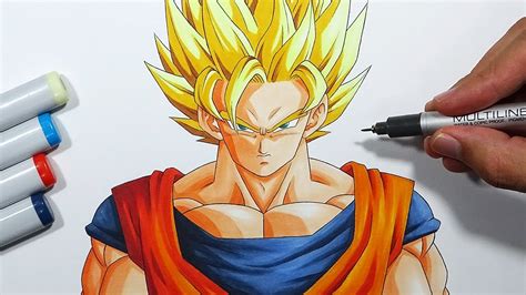 How To Draw Goku Super Saiyan Step By - Phaseisland17