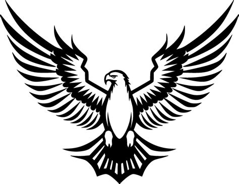 Eagle, Black and White Vector illustration 27226870 Vector Art at Vecteezy