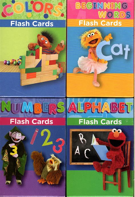 Buy Sesame Street Educational Flash Cards for Early Learning - Colors, Shapes & More, ABCs ...