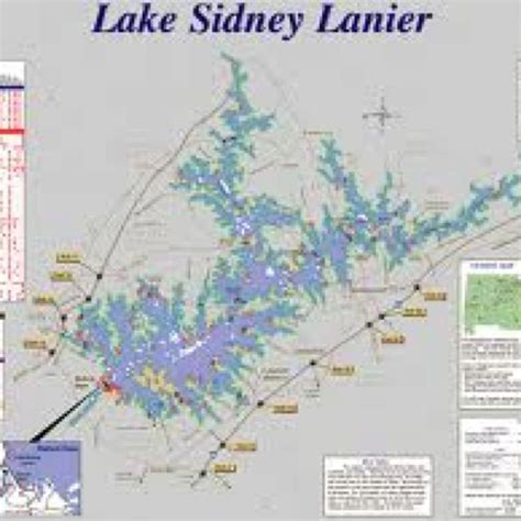 Lake Lanier Map http://www.discoverlakelanier.com | Lanier Islands ...