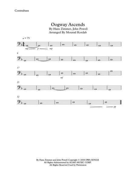 Oogway Ascends By Hans Zimmer (1957-) And John Powell - Digital Sheet Music For Score And Parts ...