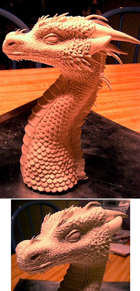 Clay Dragon - WIP by inoculated on deviantART | Clay dragon, Polymer clay dragon, Dragon sculpture