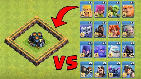 Geared up Max Level Mortar VS Every Single Troops ! | Clash of Clans ...