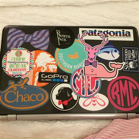 Preppy laptop stickers, frat collection, patagonia, southern proper ...