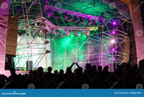 Crowd In Front Of The Stage At A Concert Stock Images - Image: 21575014