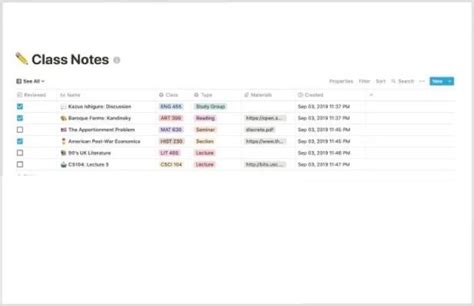 Notion Student Templates Class Notes | Class notes, Notions, Job application template