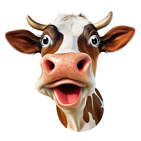 Funny Cow Face 3 Fabric Panel – ineedfabric.com