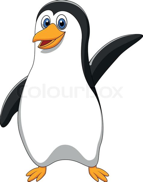 Vector illustration of Cute penguin ... | Stock vector | Colourbox