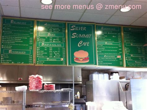 Online Menu of Silver Summit Cafe Restaurant, Park City, Utah, 84098 ...