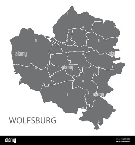 Wolfsburg map Black and White Stock Photos & Images - Alamy