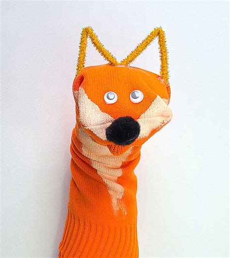 Fox Sock Puppet Craft for Kids | Woo! Jr. Kids Activities : Children's ...