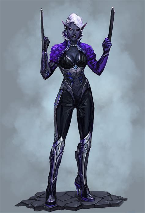 drow concept by NeexSethe | Dark elf, Concept art characters, Dark fantasy art