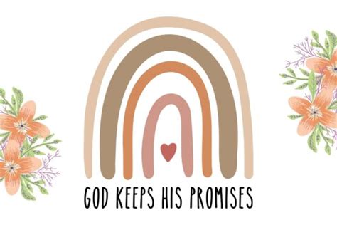 God Keeps His Promises Rainbow Gráfico por vdesign · Creative Fabrica